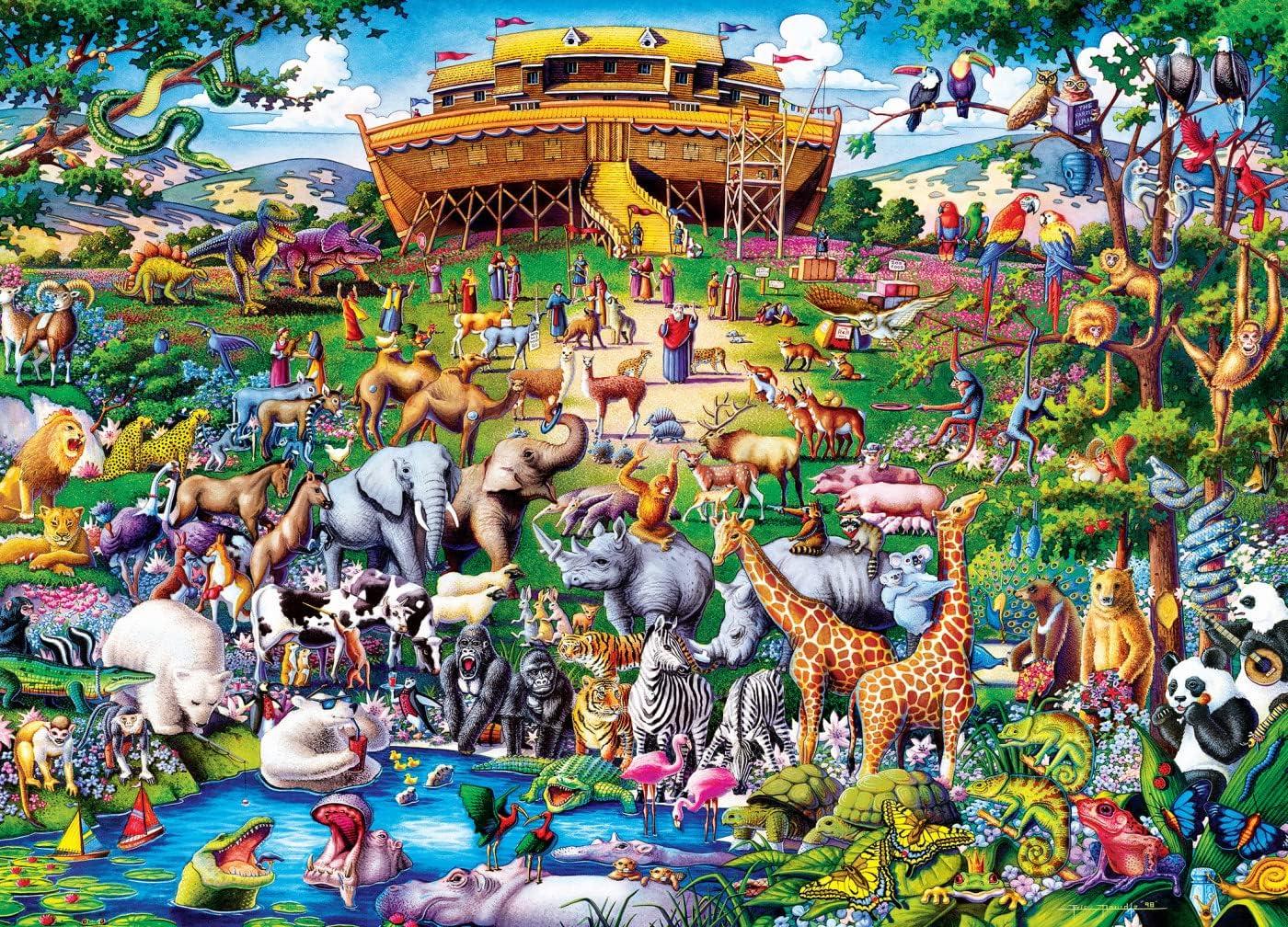 imageMasterPieces 1000 Piece Jigsaw Puzzle for Adults Family Or Youth Noahs Ark 1925x26751000 Piece