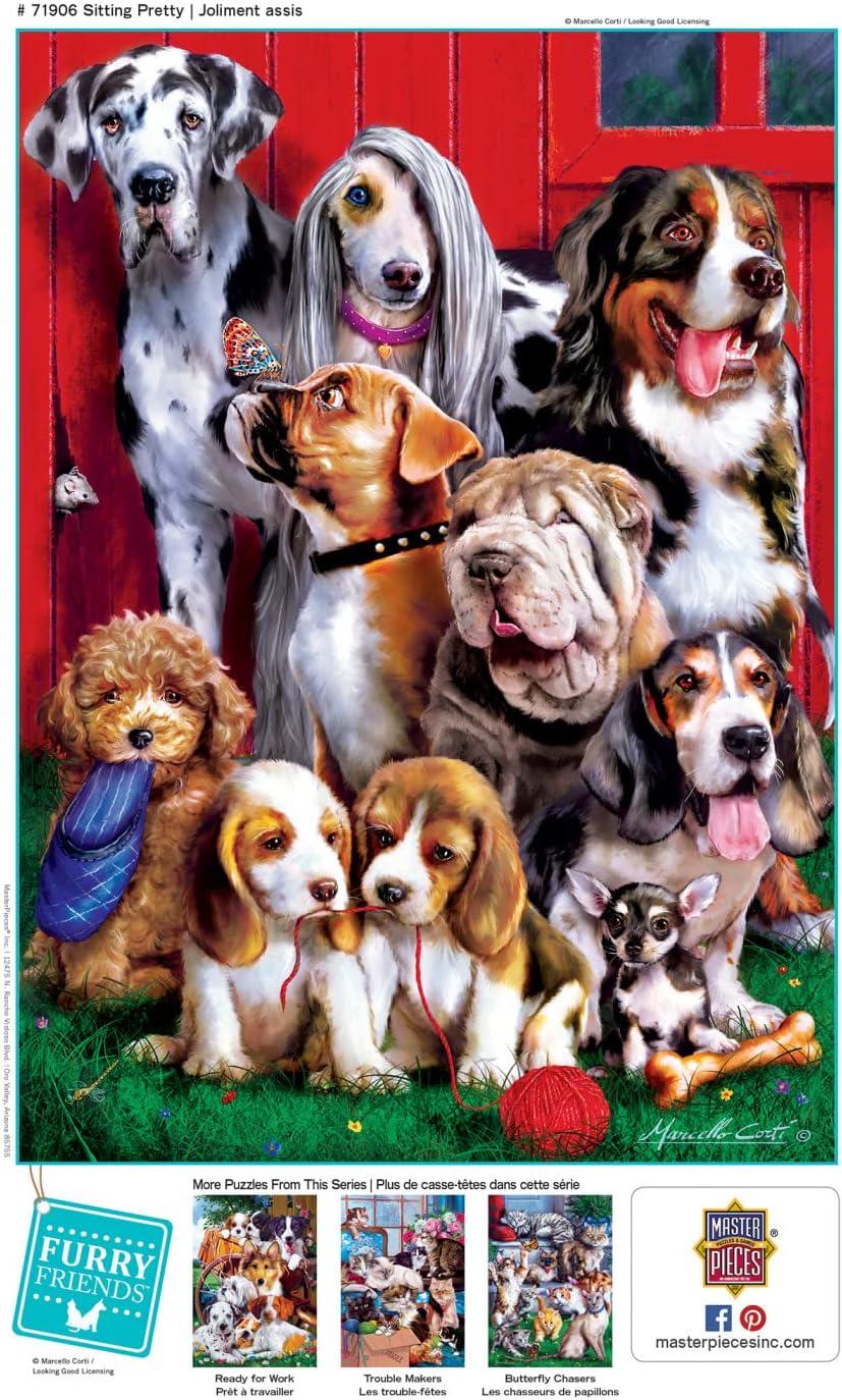 imageMasterPieces 1000 Piece Jigsaw Puzzle for Adults Family Or Youth Sitting Pretty 1925x2675Sitting Pretty