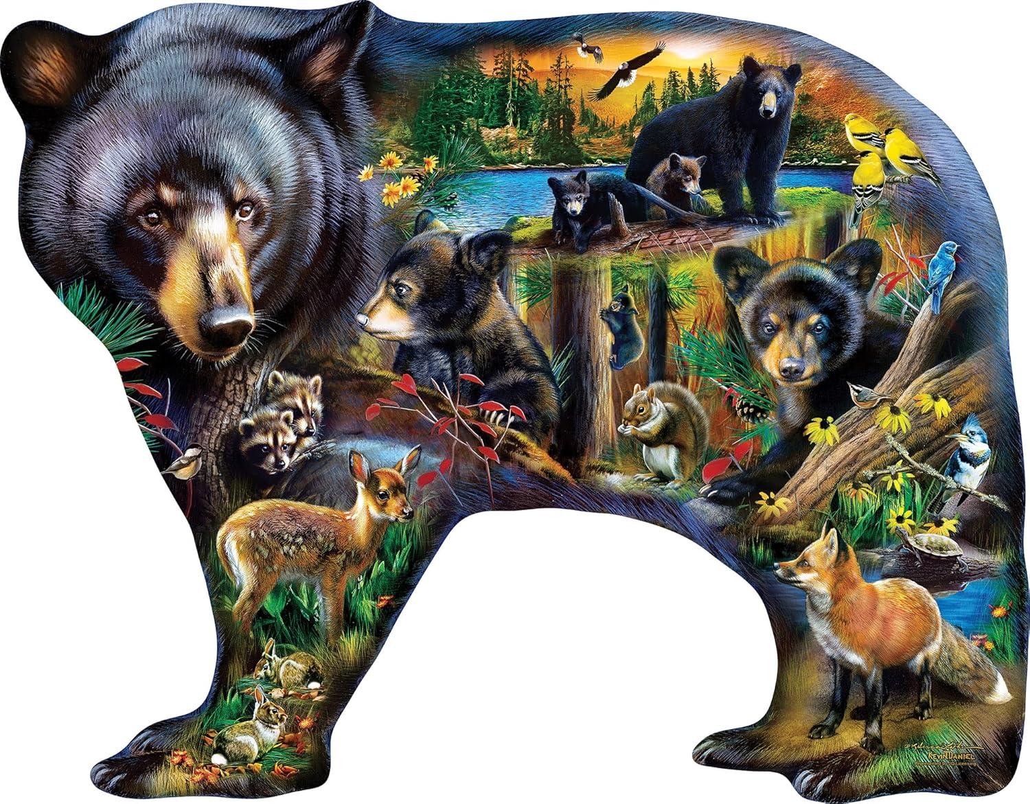 imageMasterPieces 1000 Piece Jigsaw Puzzle for Adults Family Or Youth Wildlife of The Woods 2666x 2082