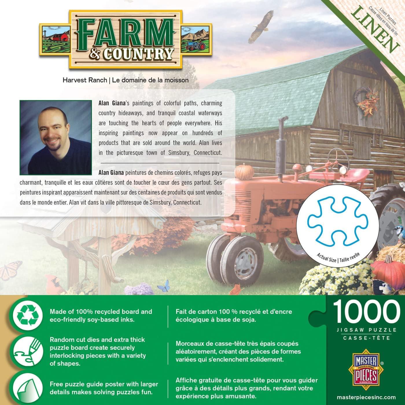imageMasterPieces 1000 Piece Jigsaw Puzzle for Adults Family Or Youth for Top Honors 1925x2675Harvest Ranch