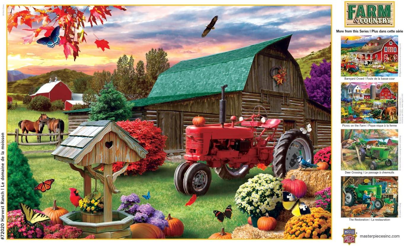 imageMasterPieces 1000 Piece Jigsaw Puzzle for Adults Family Or Youth for Top Honors 1925x2675Harvest Ranch