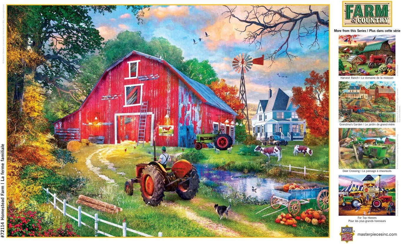 imageMasterPieces 1000 Piece Jigsaw Puzzle for Adults Family Or Youth for Top Honors 1925x2675Homestead Farm