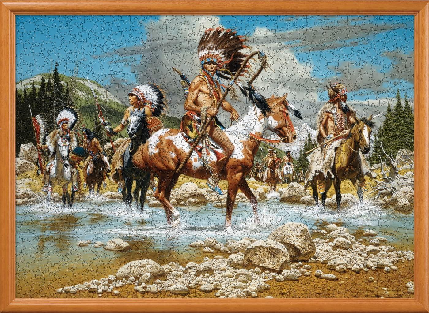 imageMasterPieces 1000 Piece Jigsaw Puzzle for Adults Family or Youth Trading Post 1925x2675The Chiefs