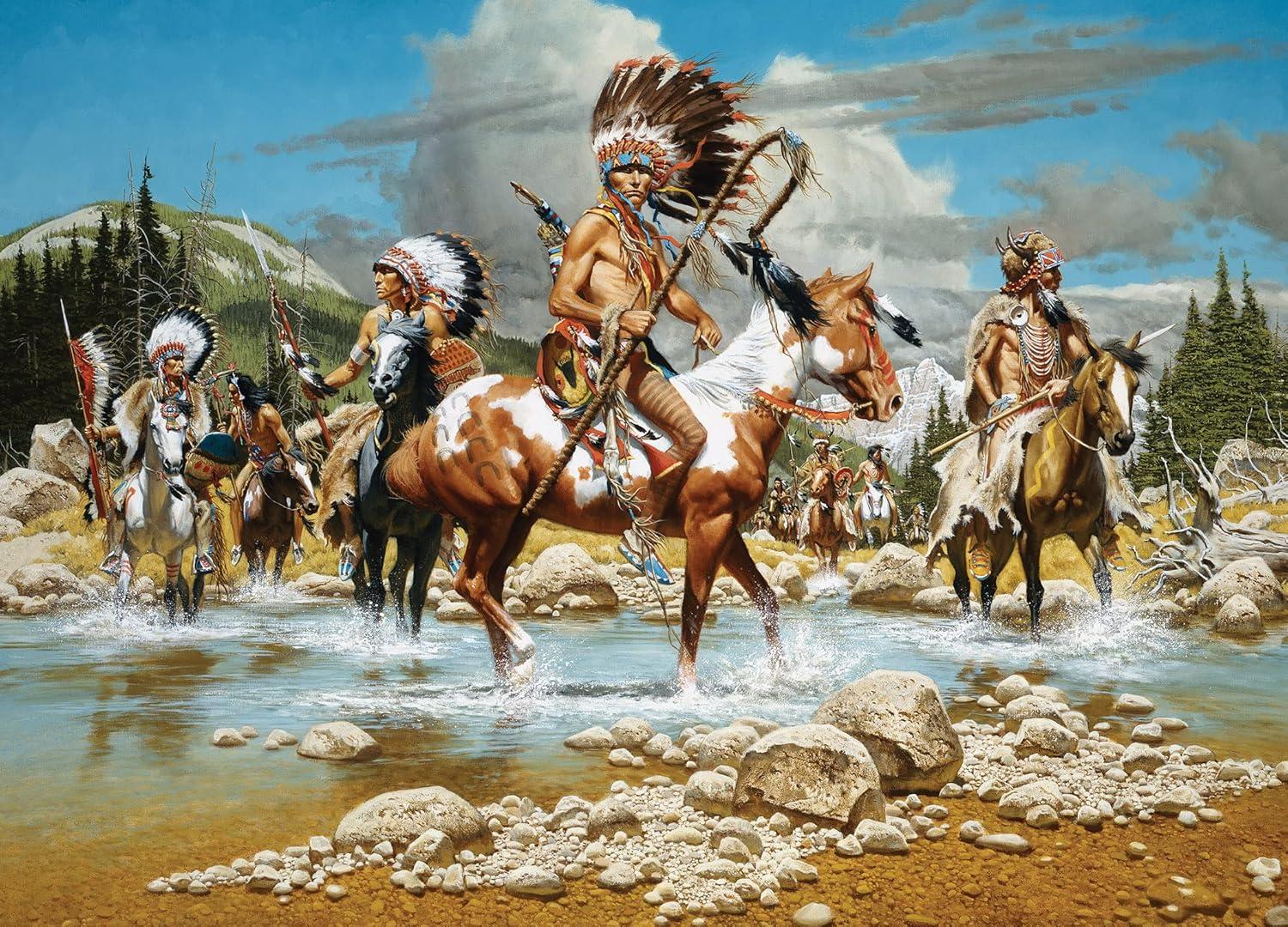 imageMasterPieces 1000 Piece Jigsaw Puzzle for Adults Family or Youth Trading Post 1925x2675The Chiefs