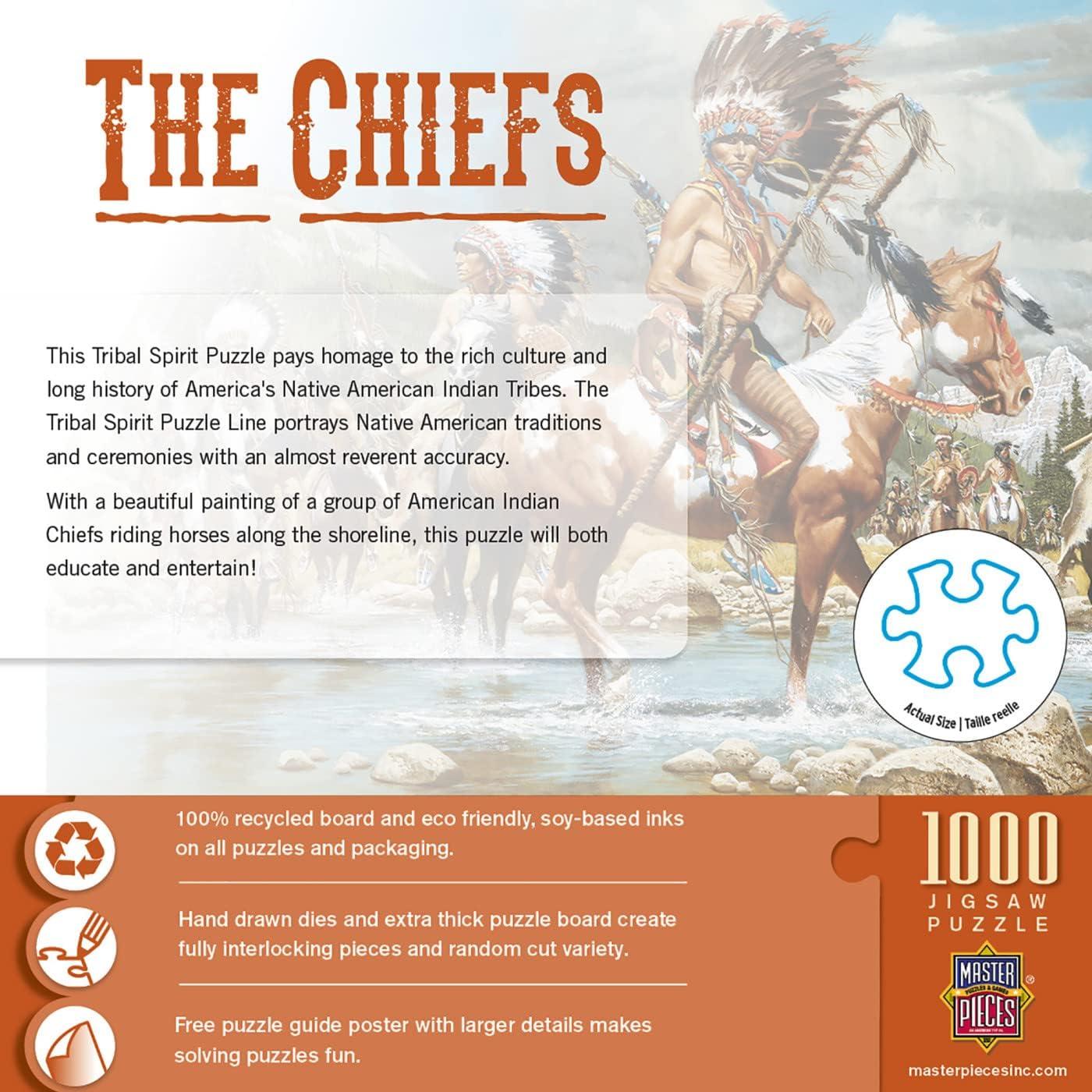 imageMasterPieces 1000 Piece Jigsaw Puzzle for Adults Family or Youth Trading Post 1925x2675The Chiefs