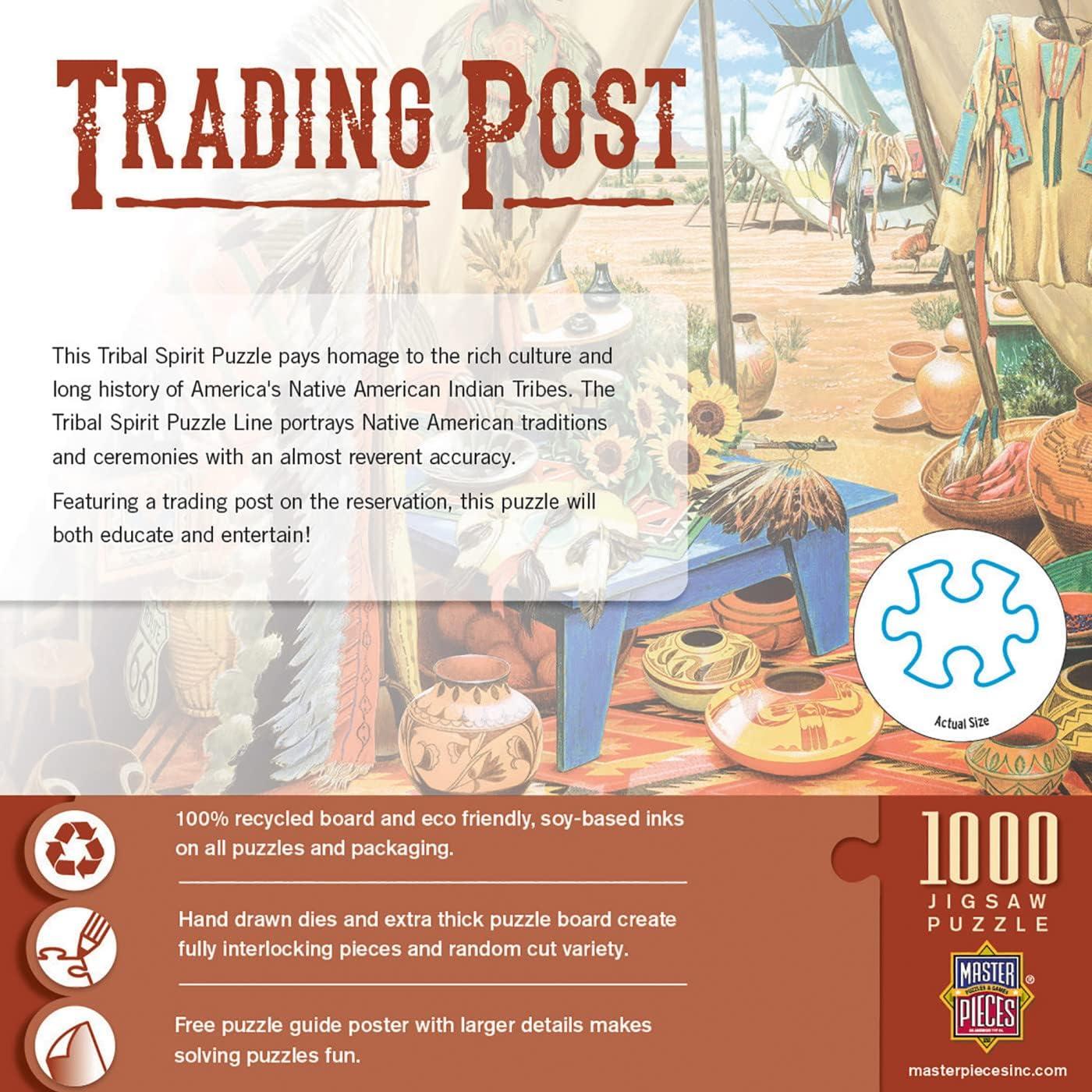 imageMasterPieces 1000 Piece Jigsaw Puzzle for Adults Family or Youth Trading Post 1925x2675Trading Post
