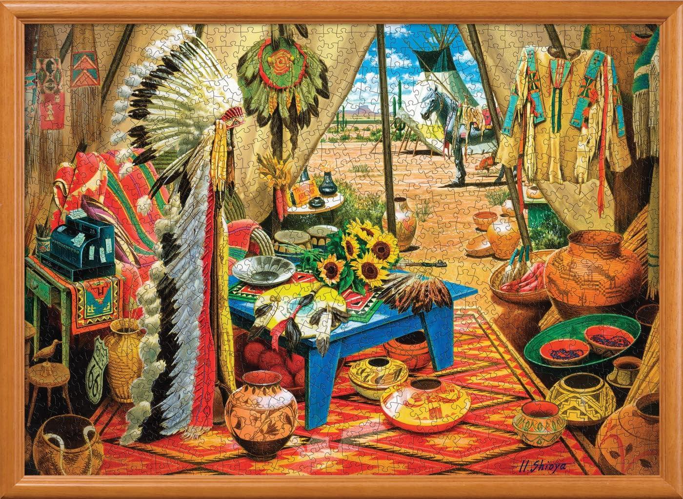 imageMasterPieces 1000 Piece Jigsaw Puzzle for Adults Family or Youth Trading Post 1925x2675Trading Post