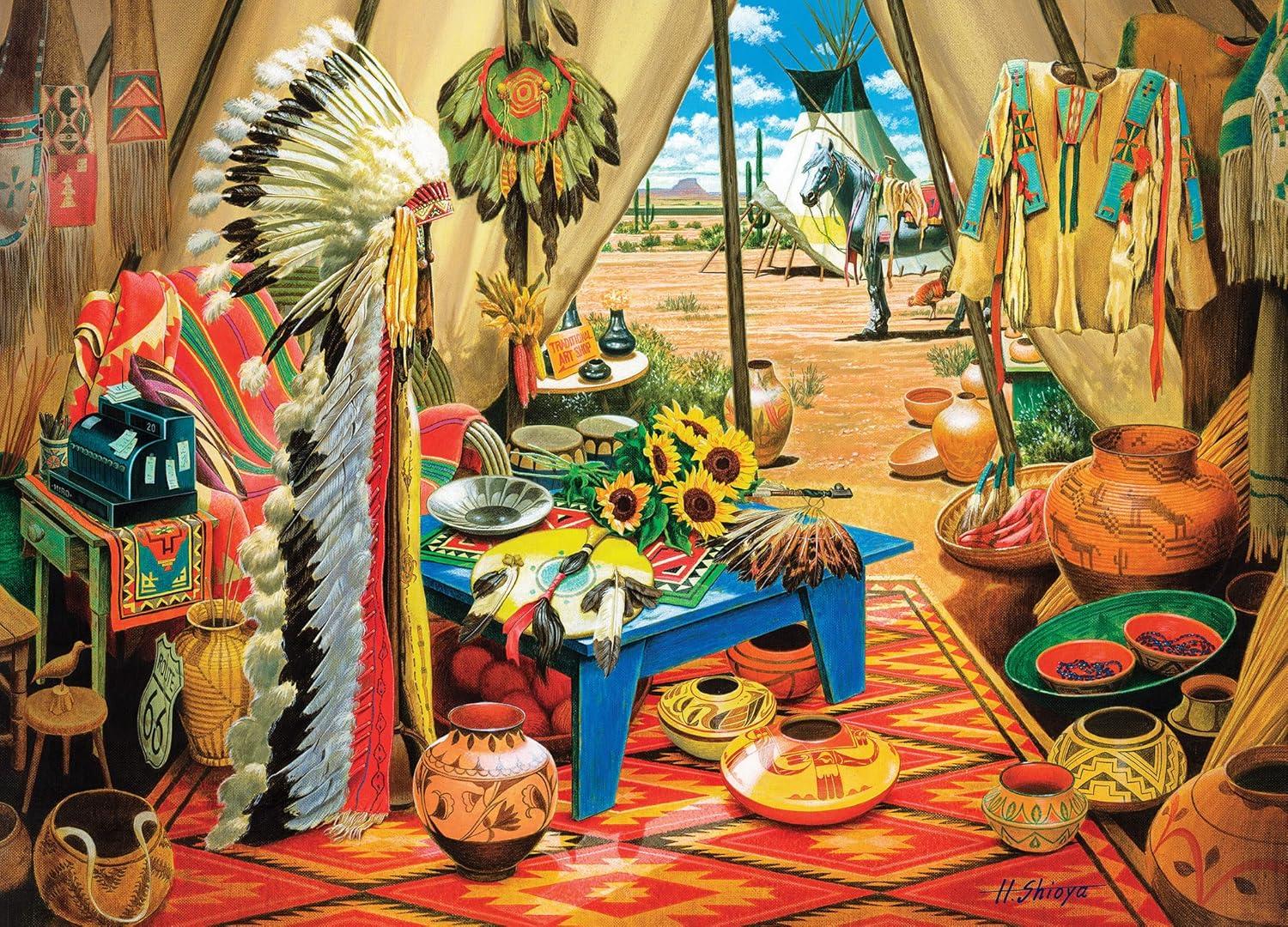 imageMasterPieces 1000 Piece Jigsaw Puzzle for Adults Family or Youth Trading Post 1925x2675Trading Post