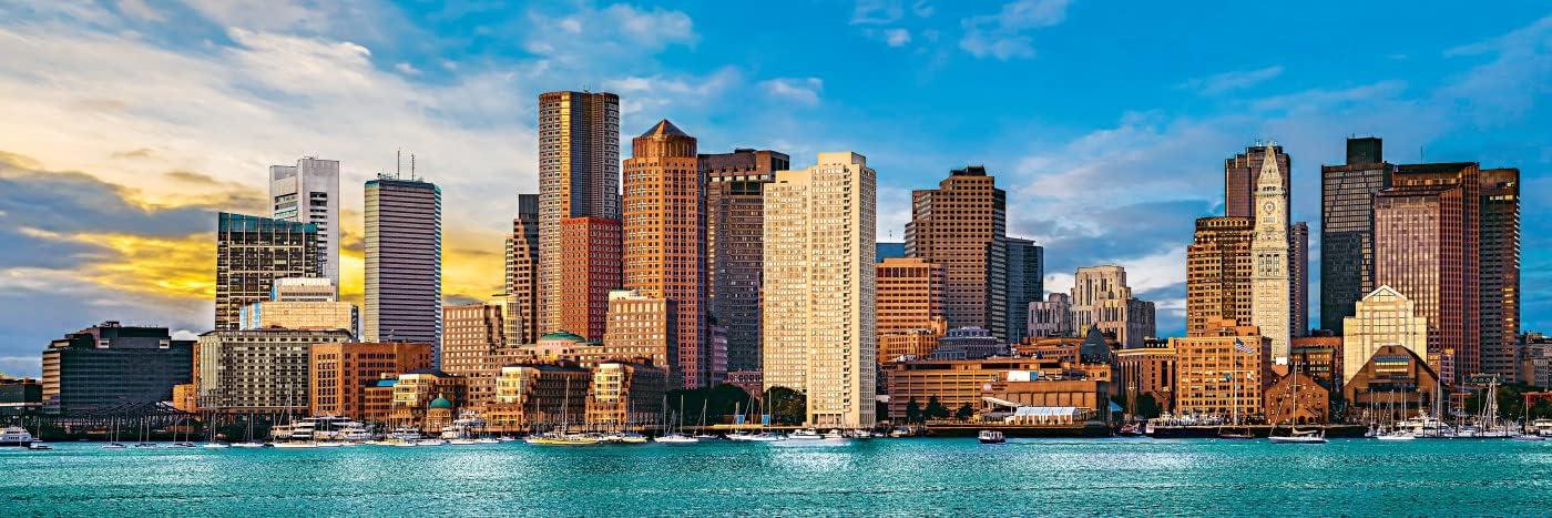 imageMasterpieces 1000 Piece Jigsaw Puzzle for Adults Family Or Kids Boston Panoramic 13x39