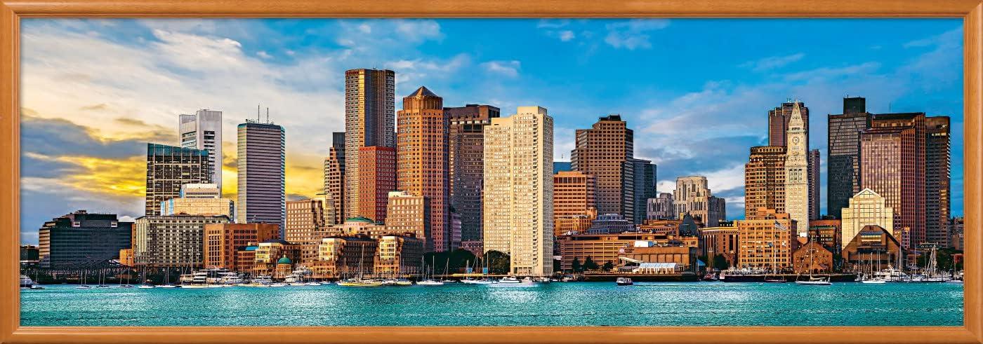 imageMasterpieces 1000 Piece Jigsaw Puzzle for Adults Family Or Kids Boston Panoramic 13x39