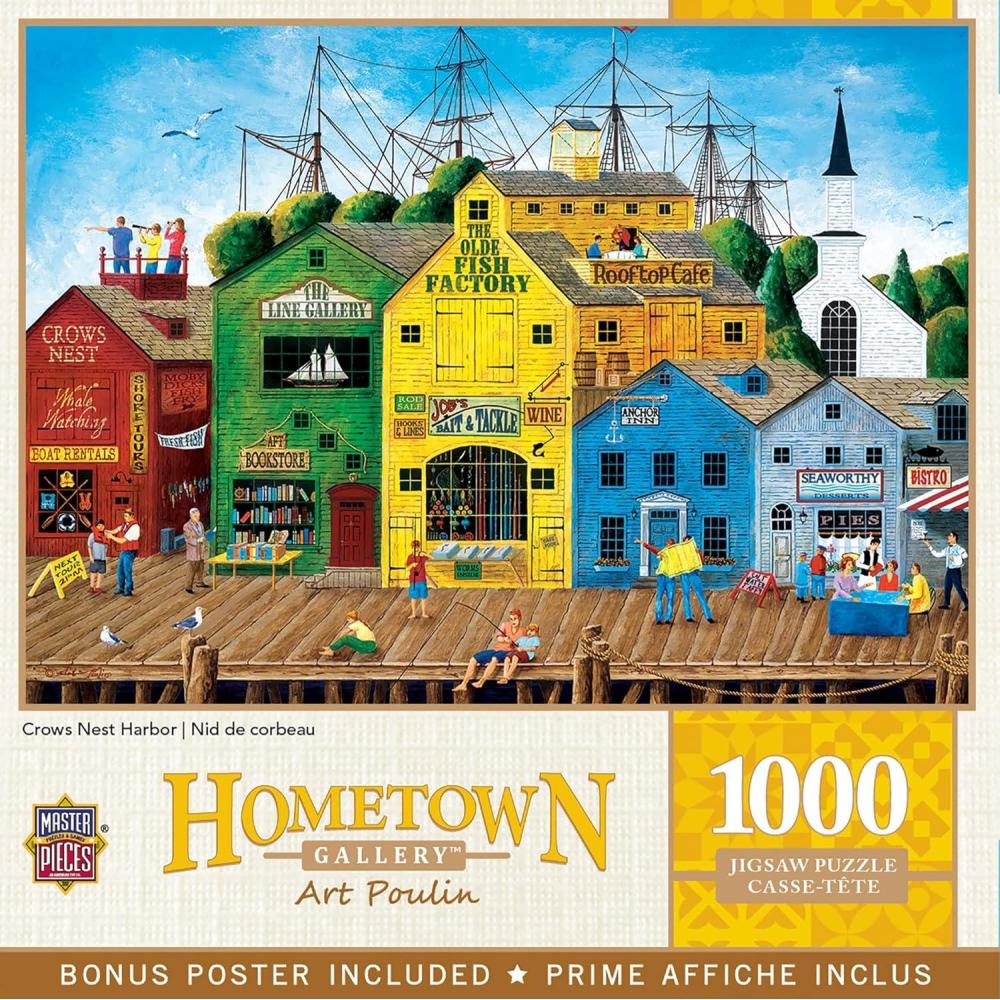 imageMasterPieces 1000 Piece Jigsaw Puzzle Crows Nest Harbor Fun for Adults Family Kids 1925 x 26751000