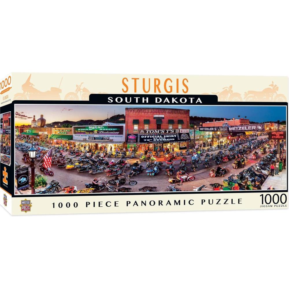imageMasterPieces  1000 Piece Jigsaw Puzzle Las Vegas Skyline Panoramic Fun for Adults Family Kids 13x39Sturgis SD
