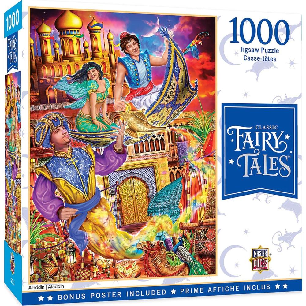 imageMasterPieces 1000 Piece Jigsaw Puzzle for Adults Family Or Youth Aladdin 1925x2675