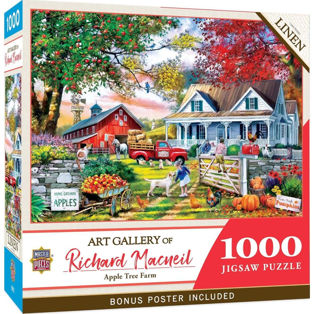 imageMasterPieces 1000 Piece Jigsaw Puzzle for Adults Family Or Youth  Apple Tree Farm  1925x26751000 Piece