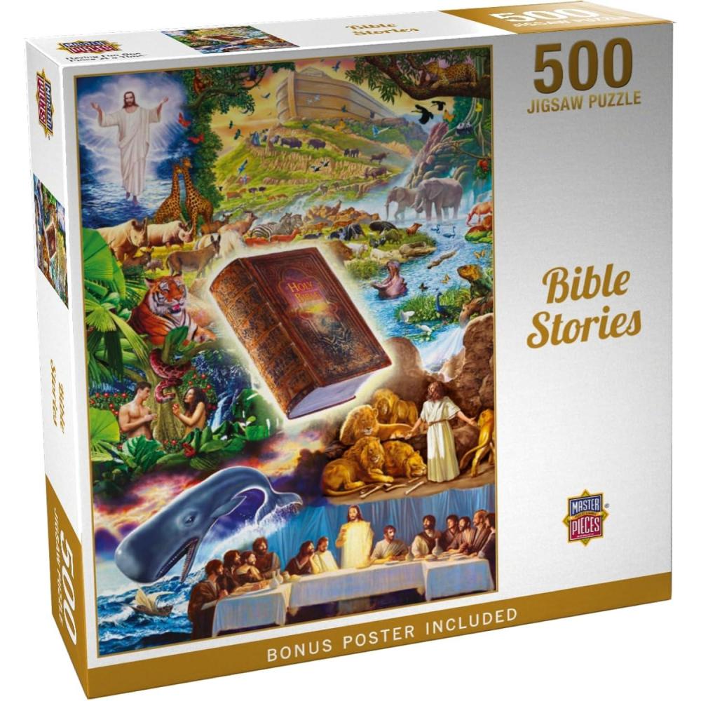 imageMasterPieces 1000 Piece Jigsaw Puzzle for Adults Family Or Youth  Bible Stories  1925x2675500 Piece