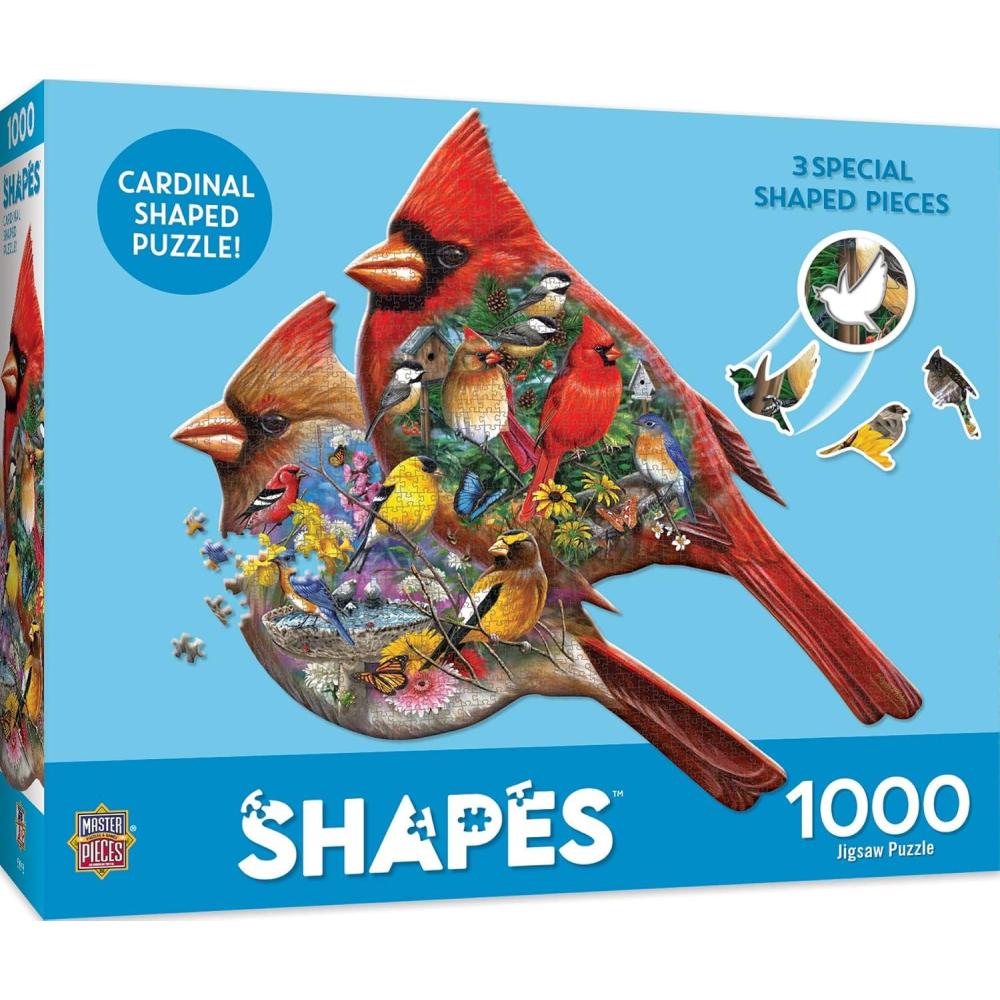 imageMasterPieces 1000 Piece Jigsaw Puzzle for Adults Family Or Youth Cardinals 275x375
