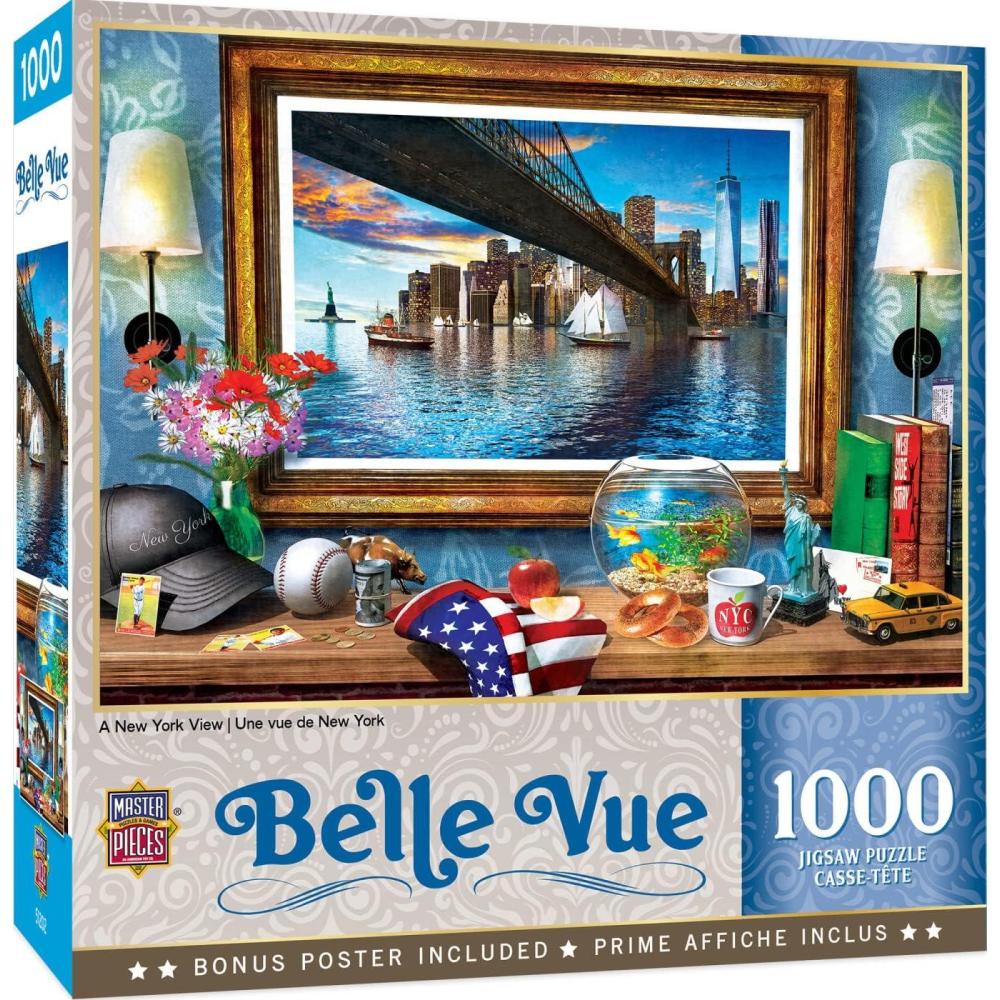 imageMasterPieces 1000 Piece Jigsaw Puzzle for Adults Family Or Youth Downtown City View 1925x2675A New York View