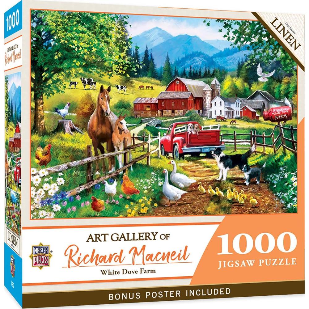 imageMasterPieces 1000 Piece Jigsaw Puzzle for Adults Family Or Youth  Fireworks on The Mountain  1925x2675White Dove Farm