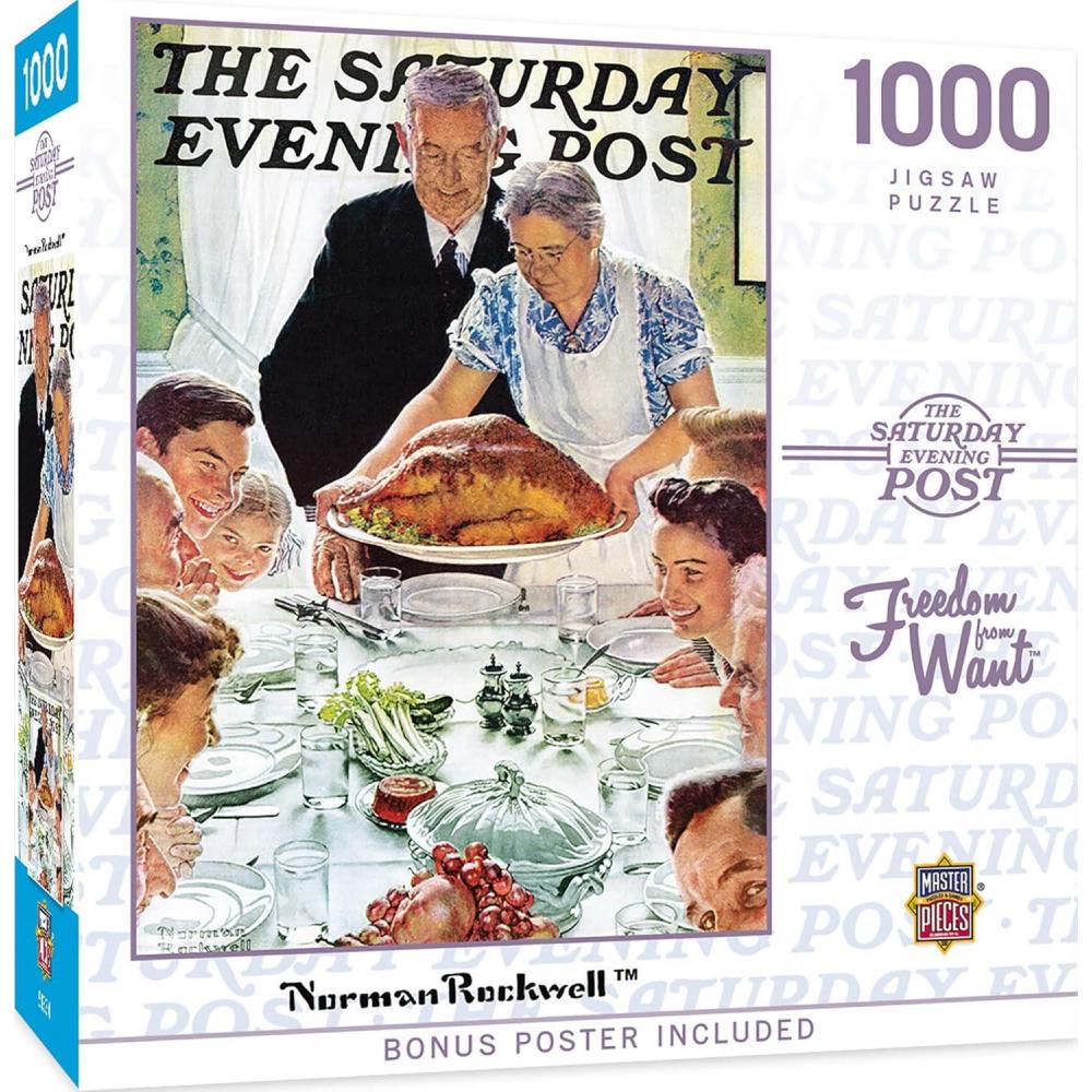 imageMasterPieces 1000 Piece Jigsaw Puzzle for Adults Family Or Youth Freedom from Want 1925x2675