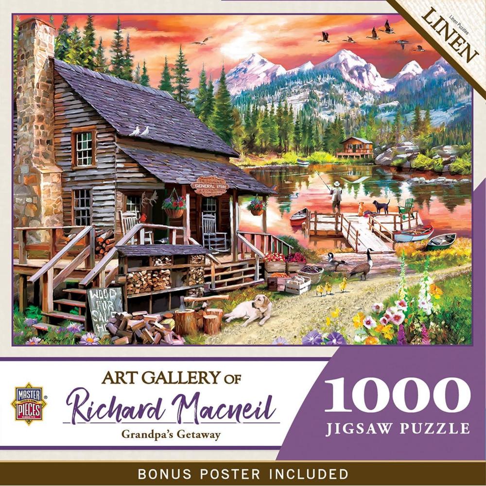 imageMasterPieces 1000 Piece Jigsaw Puzzle for Adults Family Or Youth Grandpas Getaway 1925x26751000 Piece