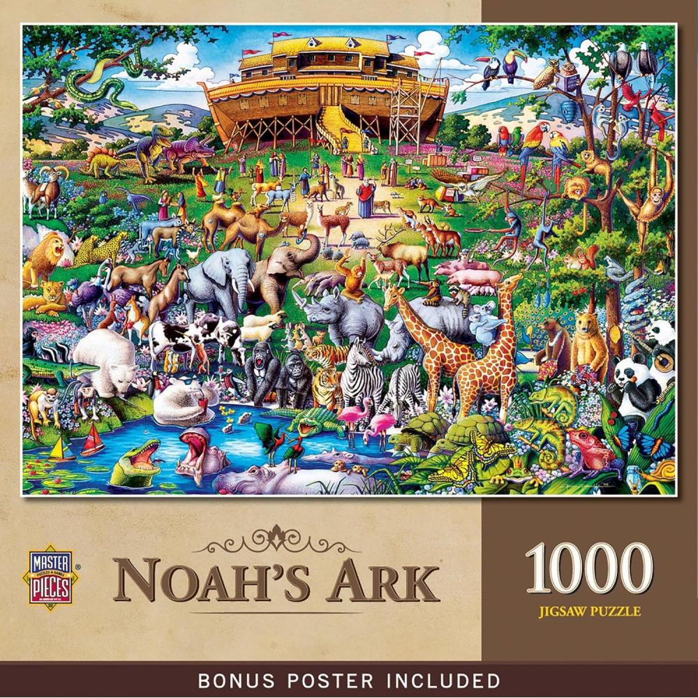imageMasterPieces 1000 Piece Jigsaw Puzzle for Adults Family Or Youth Noahs Ark 1925x26751000 Piece