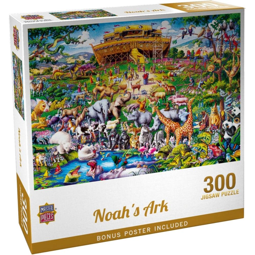 imageMasterPieces 1000 Piece Jigsaw Puzzle for Adults Family Or Youth Noahs Ark 1925x2675300 Piece