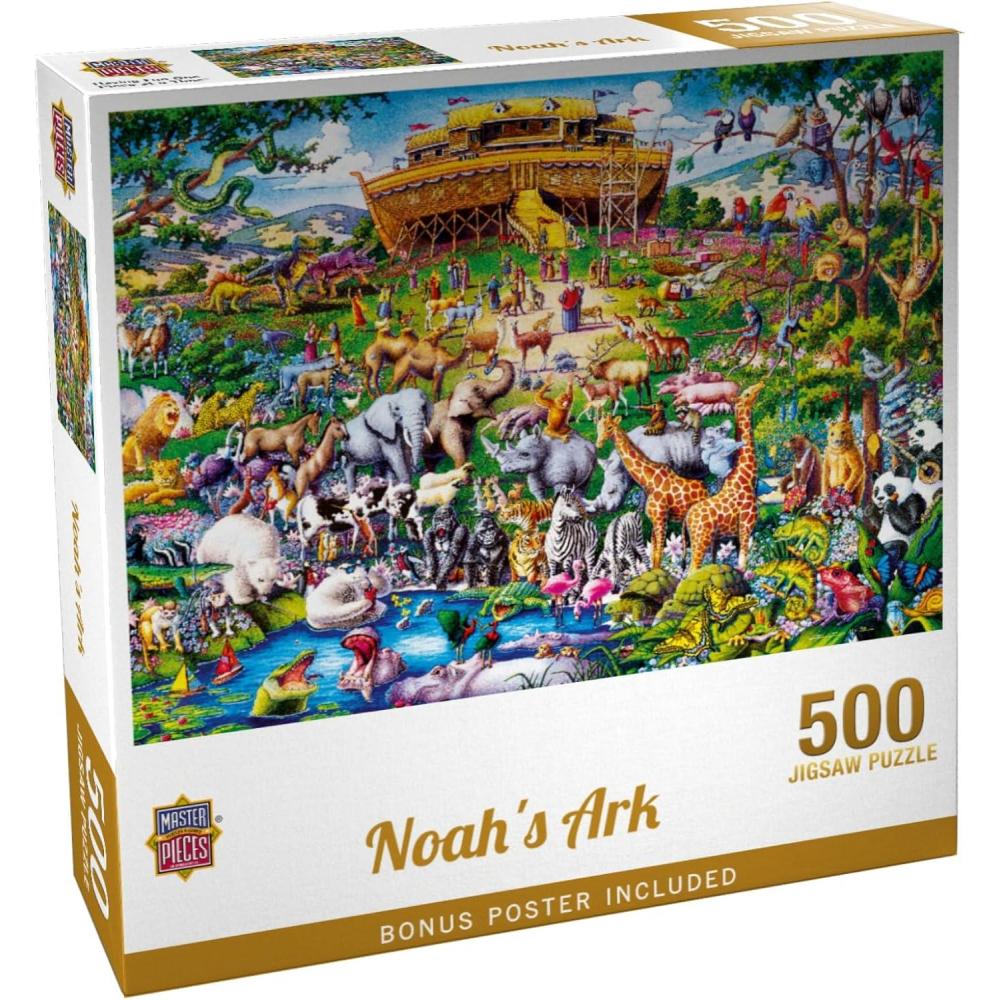 imageMasterPieces 1000 Piece Jigsaw Puzzle for Adults Family Or Youth Noahs Ark 1925x2675500 Piece