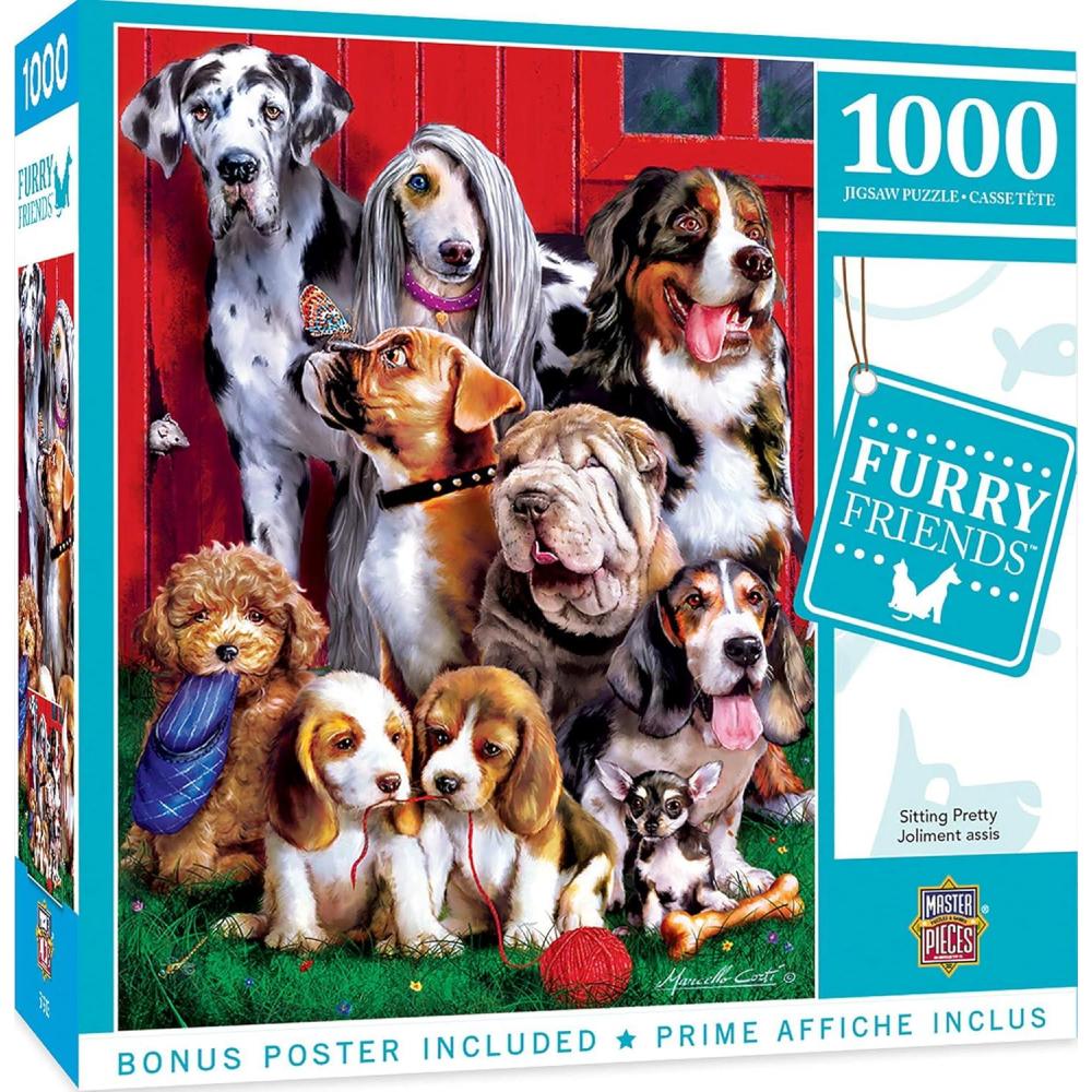 imageMasterPieces 1000 Piece Jigsaw Puzzle for Adults Family Or Youth Sitting Pretty 1925x2675Sitting Pretty
