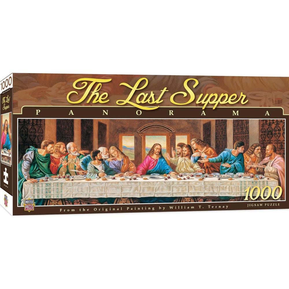 imageMasterPieces 1000 Piece Jigsaw Puzzle for Adults Family Or Youth  The Last Supper  13x39