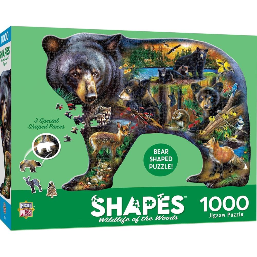 imageMasterPieces 1000 Piece Jigsaw Puzzle for Adults Family Or Youth Wildlife of The Woods 2666x 2082