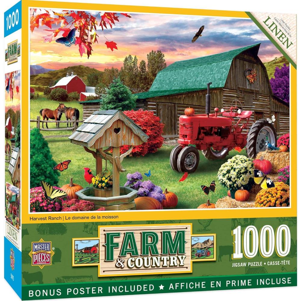 imageMasterPieces 1000 Piece Jigsaw Puzzle for Adults Family Or Youth for Top Honors 1925x2675Harvest Ranch