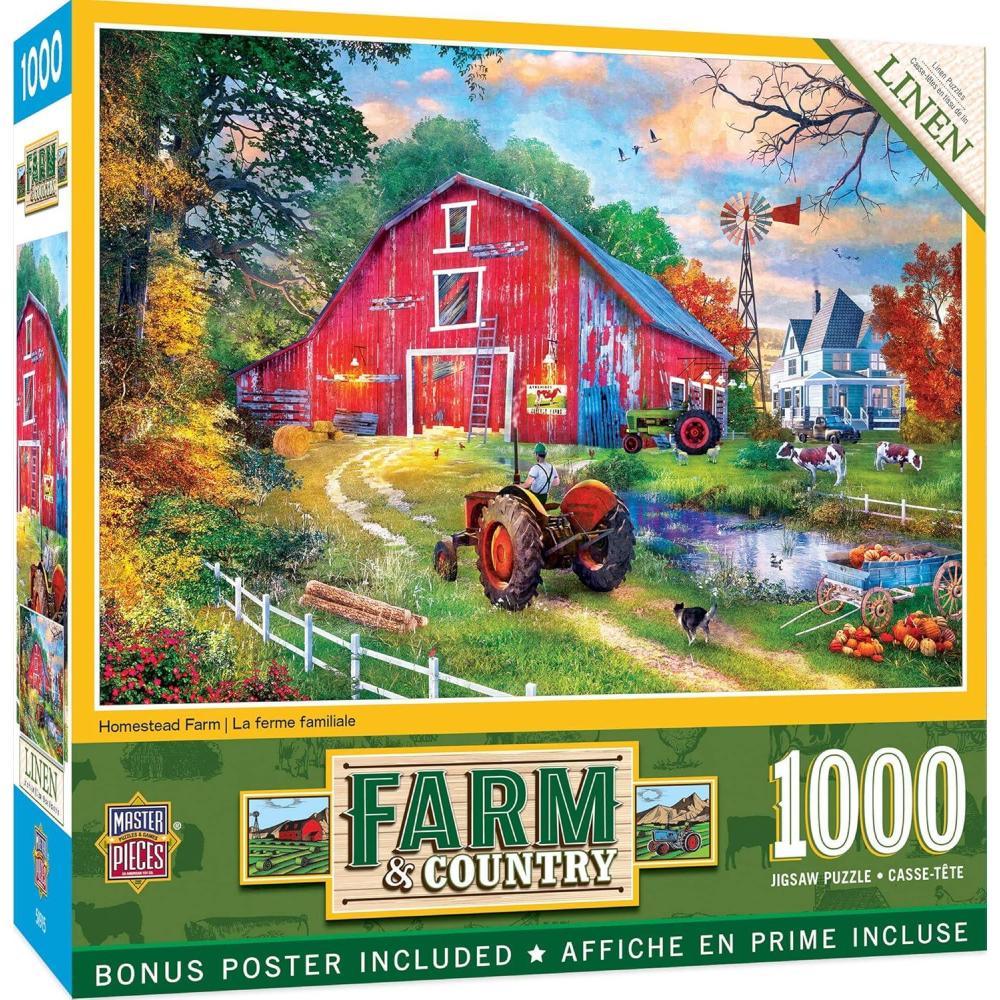 imageMasterPieces 1000 Piece Jigsaw Puzzle for Adults Family Or Youth for Top Honors 1925x2675Homestead Farm