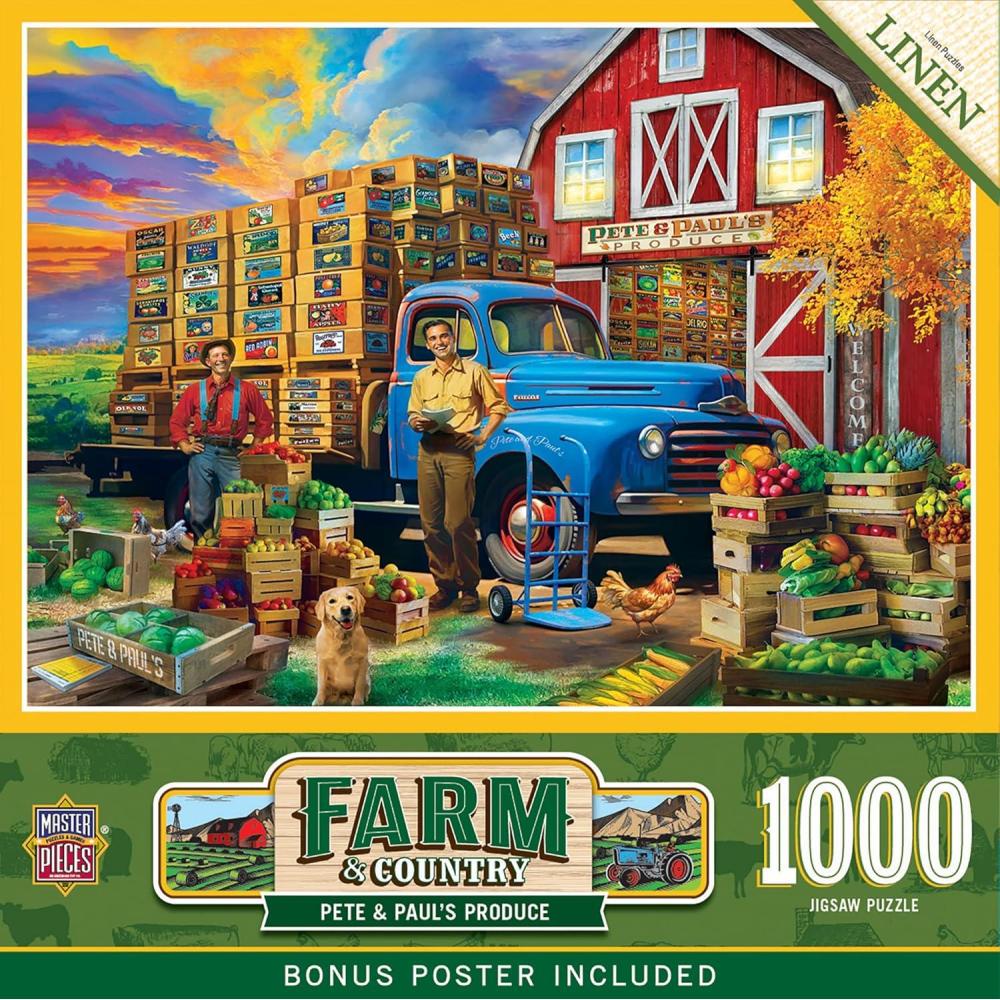imageMasterPieces 1000 Piece Jigsaw Puzzle for Adults Family Or Youth  for Top Honors  1925x2675Pete  Pauls Produce