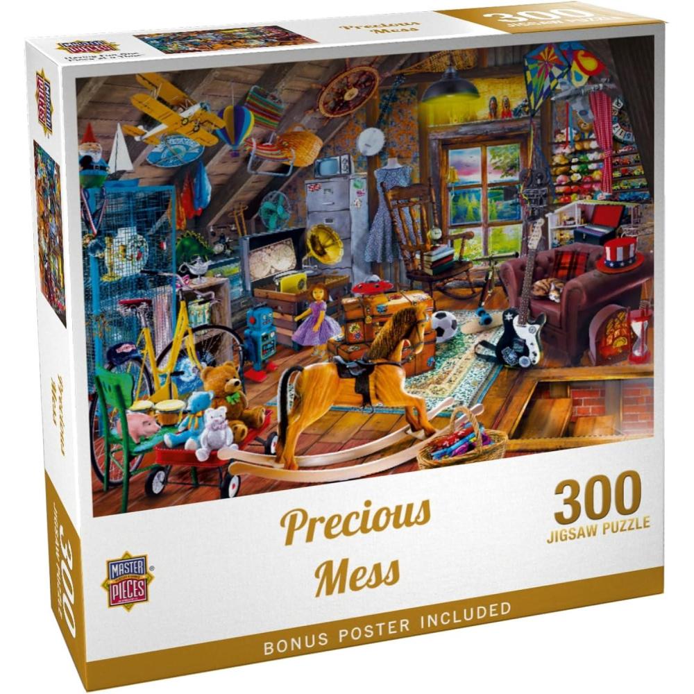 imageMasterPieces 1000 Piece Seek amp Find Jigsaw Puzzle for Adults Family Or Youth  Precious Mess  1925x2675300 Piece