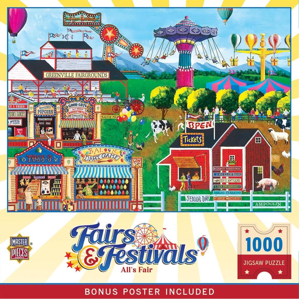 imageMasterPieces Fairs amp Festivals  Balloon amp Craft Fair 1000pc PuzzleAlls Fair