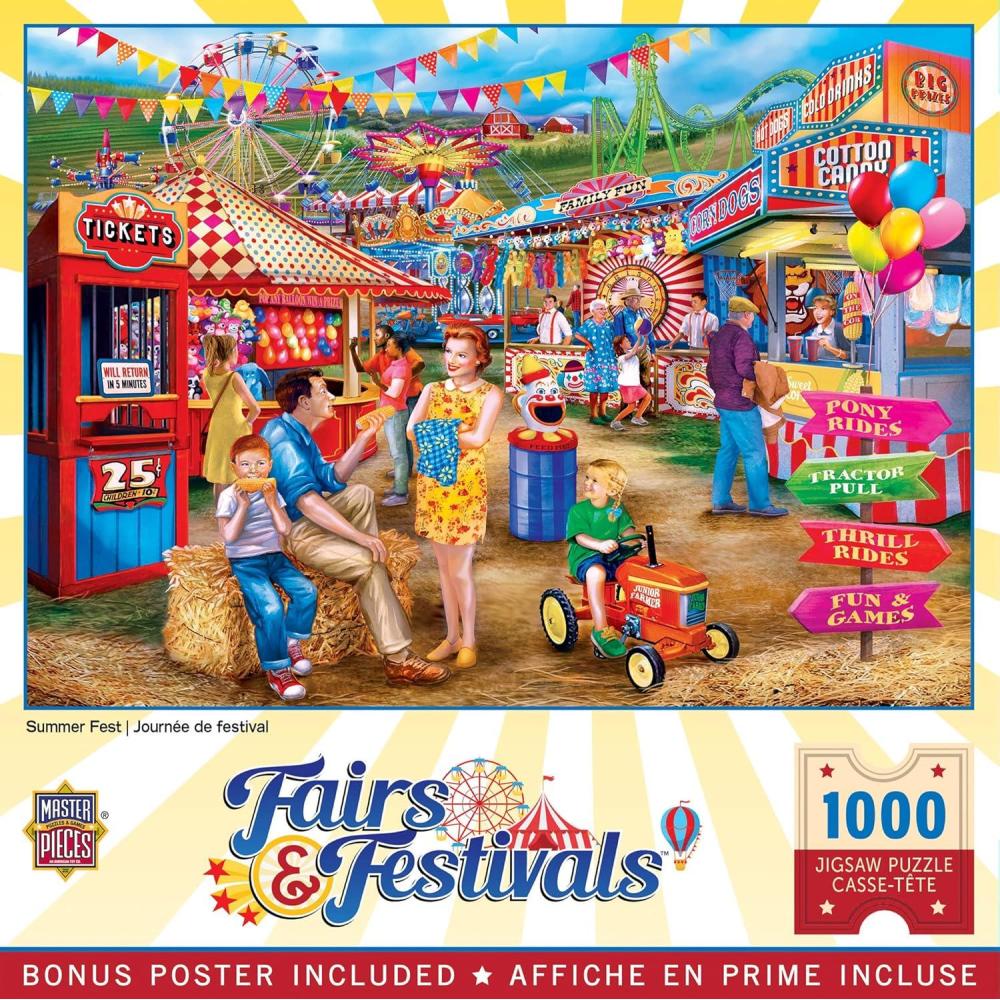 imageMasterPieces Fairs amp Festivals  Balloon amp Craft Fair 1000pc PuzzleSummer Fest