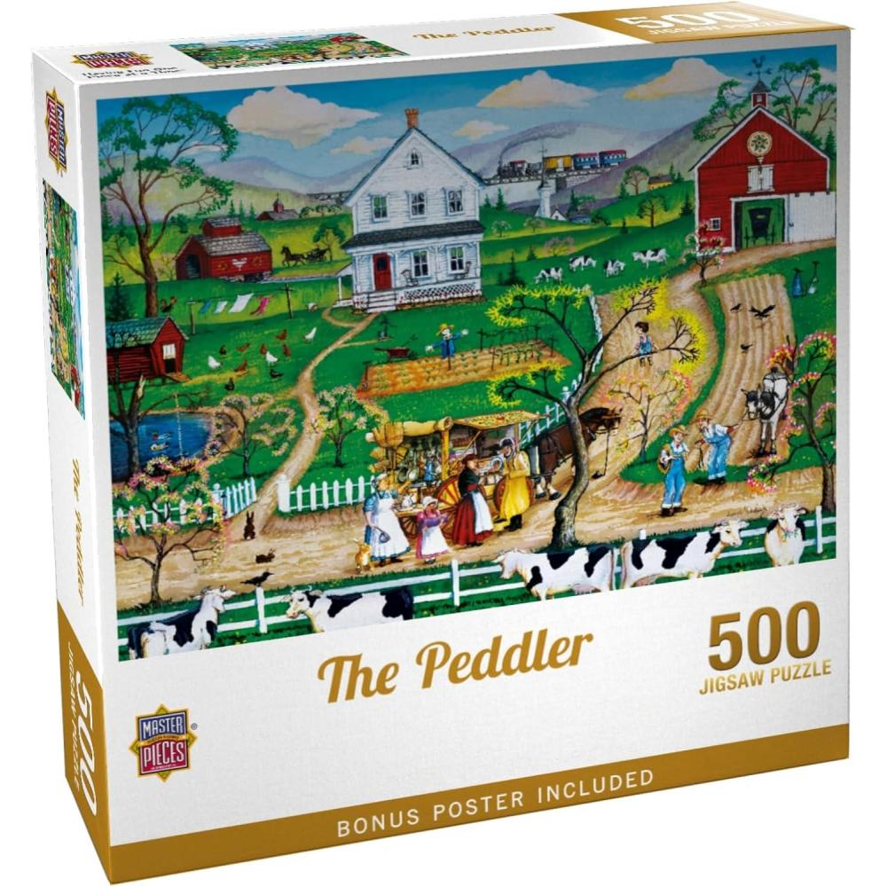 imageMasterpieces 1000 Piece Jigsaw Puzzle for Adults Family Or Youth The Peddler 1925x2675500 Piece