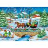 MasterPieces 1000 Piece Christmas Jigsaw Puzzle – Over The River – 19.25″x26.75″