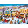 MasterPieces 1000 Piece Christmas Jigsaw Puzzle – Village Square – 19.25″x26.75″(Christmas Shopping)