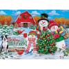 MasterPieces 1000 Piece Christmas Jigsaw Puzzle – Village Square – 19.25″x26.75″(Holiday Tree Farm)