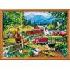 MasterPieces 1000 Piece Jigsaw Puzzle for Adults, Family, Or Youth – Fireworks on The Mountain – 19.25″x26.75″(White Dove Farm)