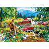 MasterPieces 1000 Piece Jigsaw Puzzle for Adults, Family, Or Youth – Fireworks on The Mountain – 19.25″x26.75″(White Dove Farm)