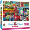 Food Truck – Surf’s Up 1000pc Puzzle – Jigsaw Puzzle with Vibrant Artwork and Durable Pieces – Fun Family Activity, Brain Challenge, and Educational Entertainment for Kids, Teens, and Adults(Block Party)