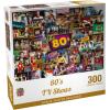 MasterPieces – 1000 Piece Jigsaw Puzzle, 80’s TV Shows Collage, Fun for Adults, Family, Kids, Non-Glare Finish, 19.25″ x 26.75″(300 Piece)