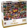 MasterPieces – 1000 Piece Jigsaw Puzzle, 80’s TV Shows Collage, Fun for Adults, Family, Kids, Non-Glare Finish, 19.25″ x 26.75″(500 Piece)
