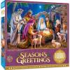 MasterPieces 1000 Piece Christmas Jigsaw Puzzle – Village Square – 19.25″x26.75″(A Child is Born)