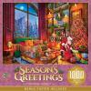 MasterPieces 1000 Piece Christmas Jigsaw Puzzle – Village Square – 19.25″x26.75″(Christmas Lodge)