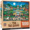 MasterPieces 1000 Piece Christmas Jigsaw Puzzle – Village Square – 19.25″x26.75″(The Tag Along)