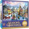MasterPieces 1000 Piece Christmas Jigsaw Puzzle – Village Square – 19.25″x26.75″(Victorian Holidays)