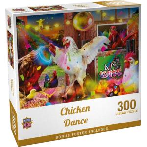 MasterPieces – 1000 Piece Jigsaw Puzzle, Chicken Dance, Funny Animals, Activity for Adults, Family, Kids, Matte Finish, 19.25″ x 26.75″(300 Piece)